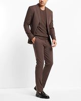 Textured Crew Neck Sweater Brown Men