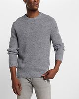 Wool-Blend Crew Neck Sweater Gray Men's XS