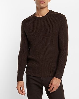 Wool-Blend Crew Neck Sweater Men
