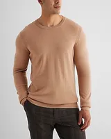 Big & Tall Crew Neck Merino Wool Sweater Neutral Men's XXL