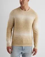 Ombre Stripe Cotton Crew Neck Sweater Multi-Color Men's XL