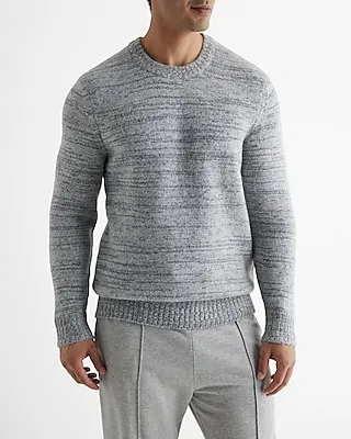 Textured Marled Crewneck Sweater Men's