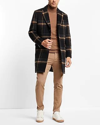 Solid Merino Wool Turtleneck Sweater Men's