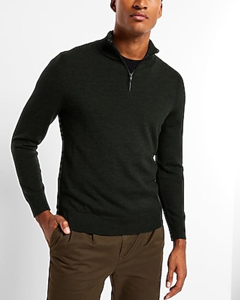 Express Merino Wool Quarter Zip Mock 