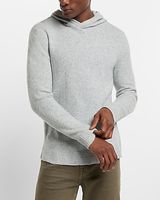 Felted Merino Wool-Blend Hooded Sweater Gray Men's XS