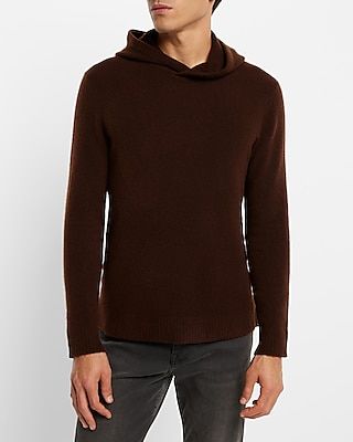 Big & Tall Felted Merino Wool-Blend Hooded Sweater Men's XXL