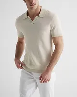 Geo Johnny Collar Short Sleeve Sweater Polo