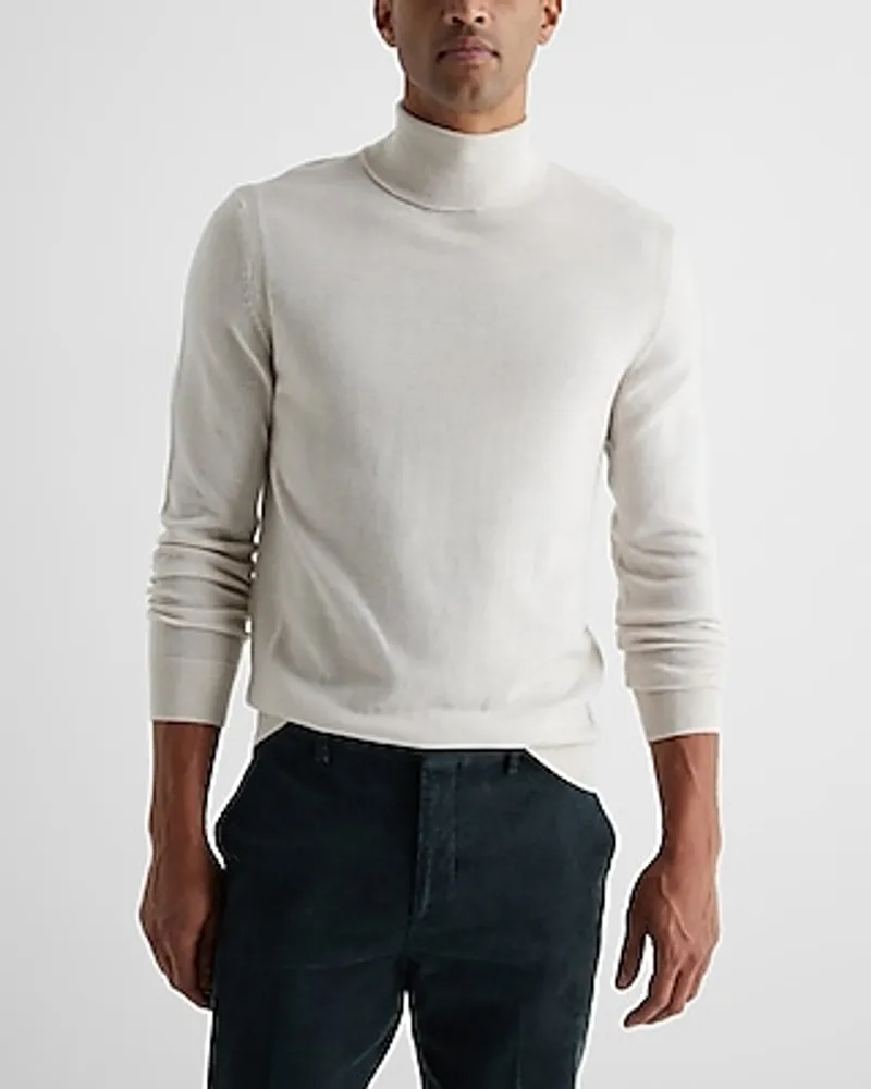Turtleneck Merino Wool Sweater Neutral Men's