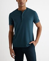 Tipped Perfect Pima Cotton Henley Default Men's M Tall