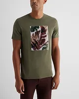 Big & Tall Overlapping Palm Graphic T-Shirt Green Men's XXL