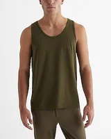 Crew Neck Perfect Pima Cotton Tank Top Men's Tall