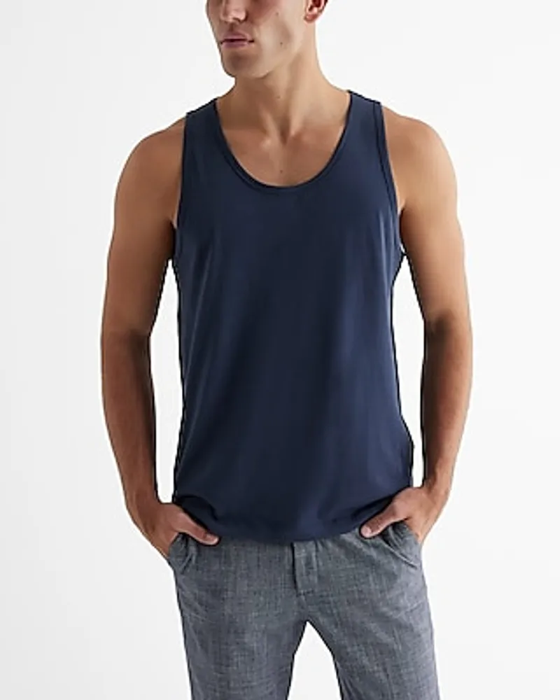 Crew Neck Perfect Pima Cotton Tank Top Men's