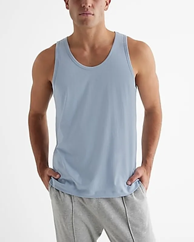 Solid Crew Neck Perfect Pima Cotton Tank Top