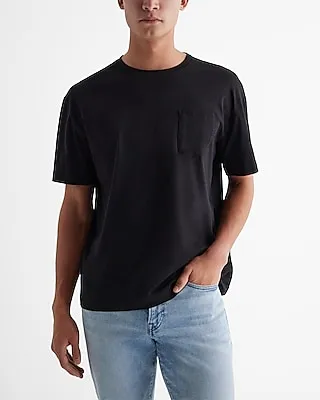 Crew Neck Pocket T-Shirt Men's