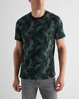 Floral Perfect Pima Cotton T-Shirt Black Men's XS