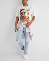 Relaxed Fruit Graphic T-Shirt White Men's S