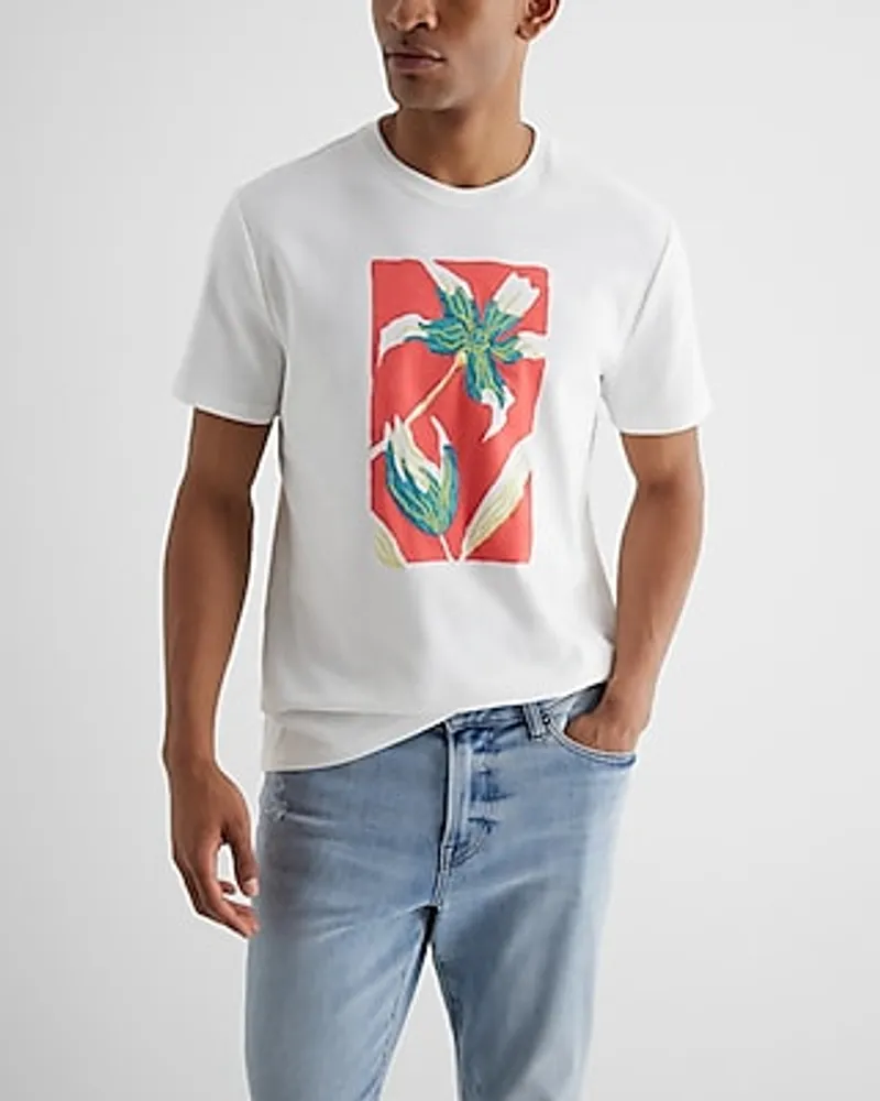 Men's White Graphic Tees - Graphic T-Shirts - Express