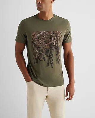 Leaf Canopy Graphic T-Shirt Green Men's S