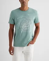 Dot Succulent Graphic T-Shirt Green Men's L