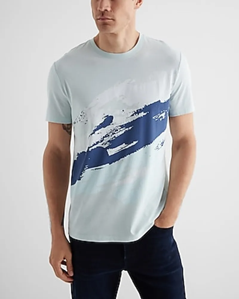 Abstract Perfect Pima Cotton Graphic T-Shirt Men's