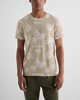 Big & Tall Floral Perfect Pima Cotton T-Shirt Neutral Men's XXL