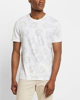 Floral Perfect Pima Cotton Crew Neck T-Shirt White Men's S