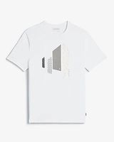 White Patterns Graphic T-Shirt