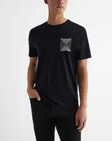 Embroidered Boxed X-Logo Perfect Pima Cotton T-Shirt Black Men's S