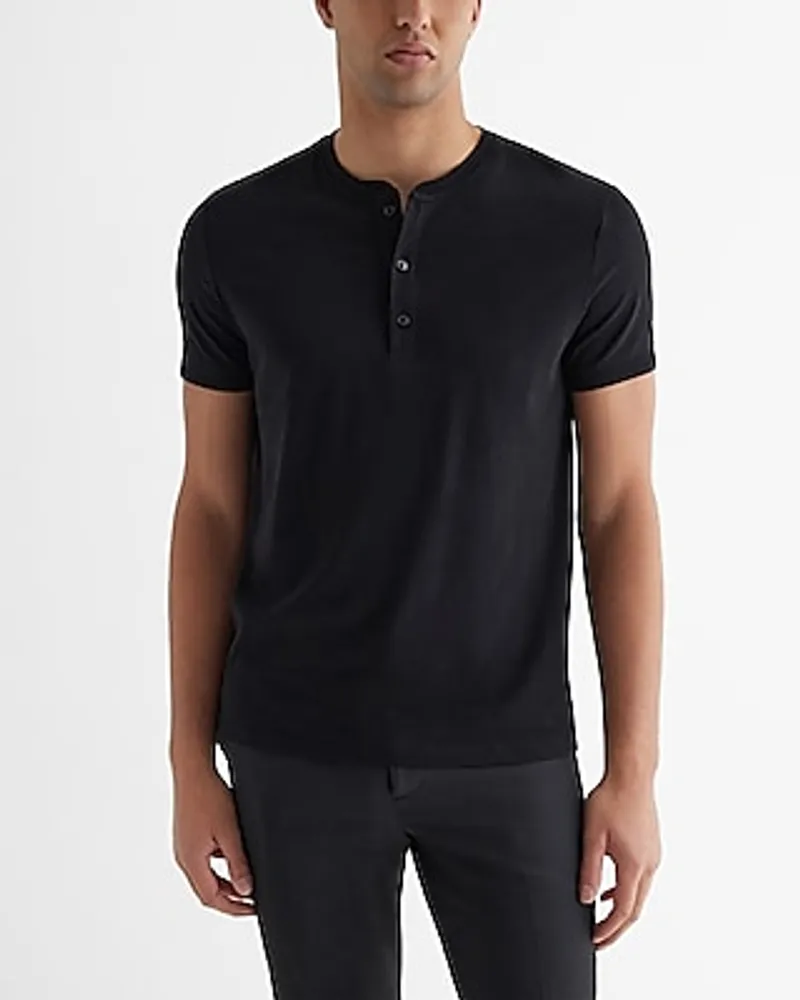 Perfect Pima Cotton Short Sleeve Henley Men