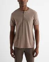 Perfect Pima Cotton Short Sleeve Henley Neutral Men's