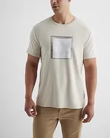 Layered Square X Logo Graphic T-Shirt Neutral Men's M