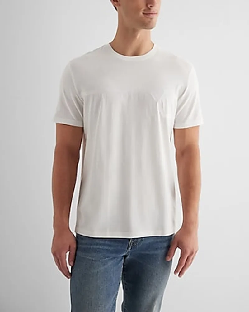 Embroidered Extended X-Logo Graphic Perfect Pima Cotton T-Shirt Neutral Men