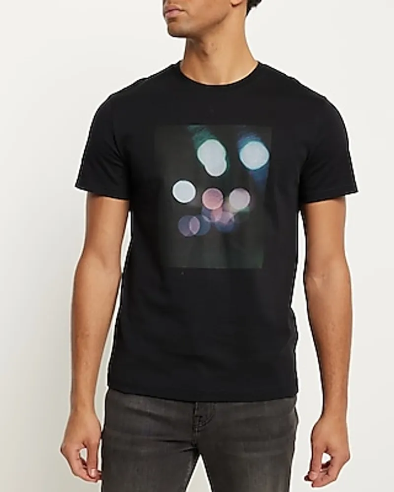 Light Blur Graphic T-Shirt Black Men's XL