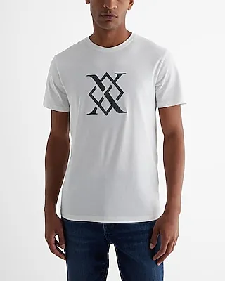 Diamond X-Logo Graphic T-Shirt White Men's M Tall