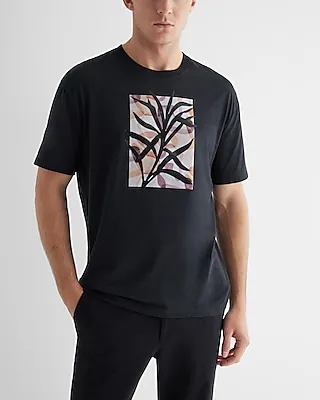 Palm Graphic T-Shirt Black Men's M Tall