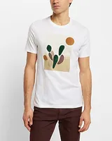 Cactus Graphic T-Shirt White Men's S