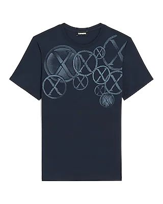 Navy Logo Wheels Graphic T-Shirt Blue Men's S