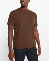 Jacquard Tipped Crew Neck T-Shirt Green Men's S