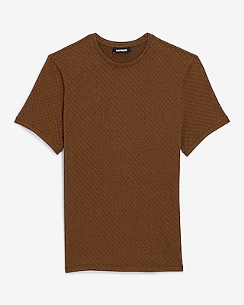 Mini Geo Print Jacquard Crew Neck T-Shirt