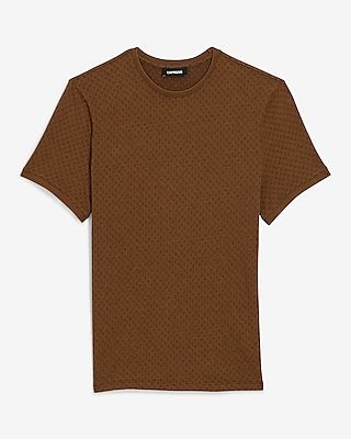 Mini Geo Print Jacquard Crew Neck T-Shirt