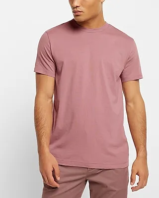 Solid Crewneck Perfect Pima Cotton T-Shirt Light Pink Men's M