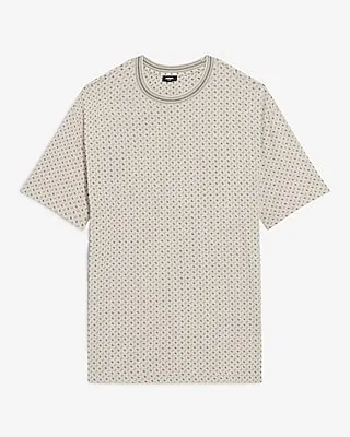 Relaxed Geo Print Crew Neck T-Shirt