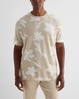 Relaxed Contrast Floral Luxe Pique T-Shirt