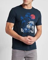 Navy Tropical Graphic T-Shirt Blue Men's S