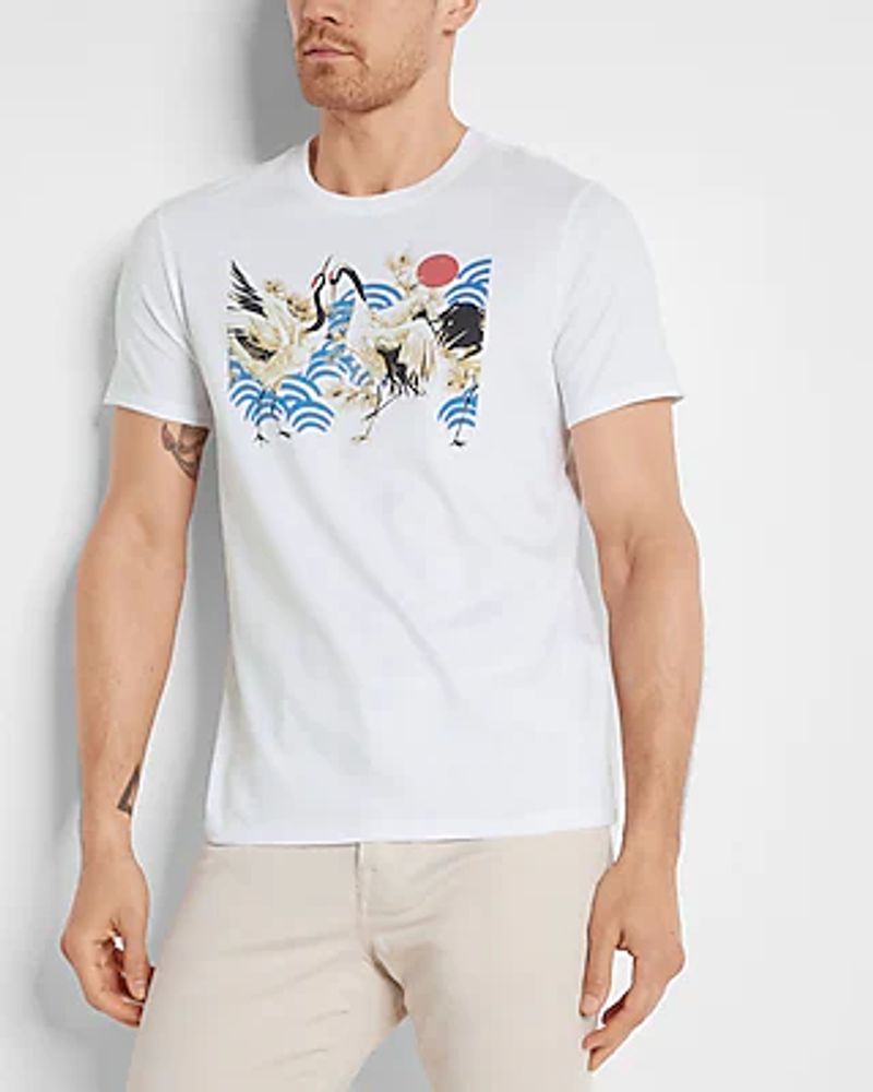 Men's White Graphic Tees - Graphic T-Shirts - Express
