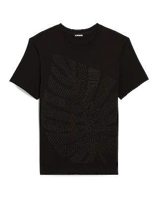 Dots Graphic T-Shirt Black Men's XL