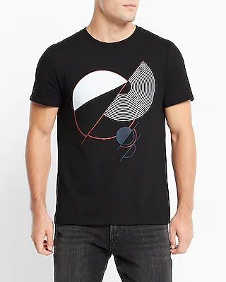 Abstract Graphic T-Shirt Black Men's