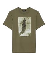 Leaf Graphic T-Shirt Green Men's S