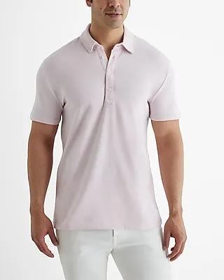 Long Placket Perfect Pima Cotton Polo Men