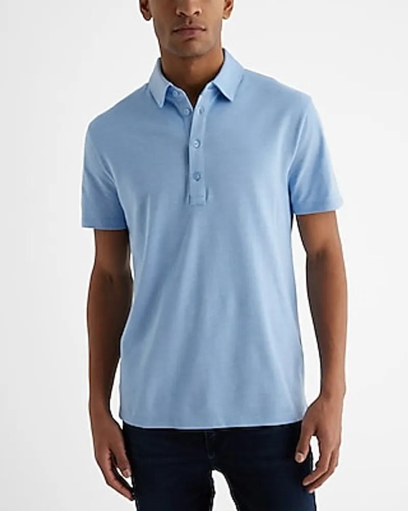 Long Placket Perfect Pima Cotton Polo Men's Tall